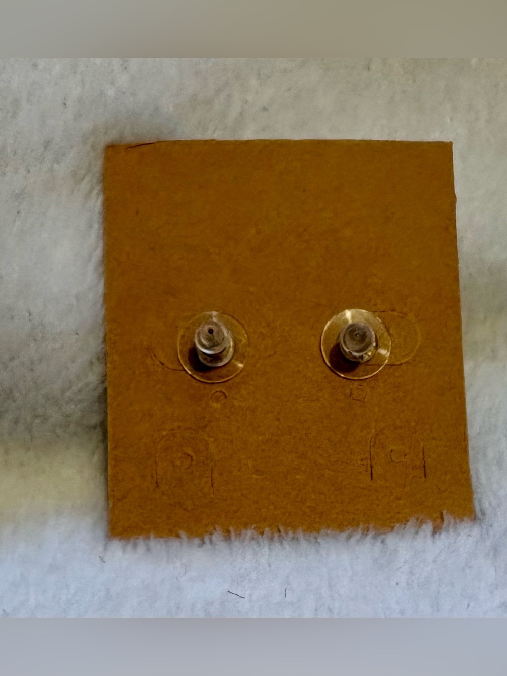 Plunder Hot Pink Druzy Gold-Trim Stud Earrings - Picture 2 of 2